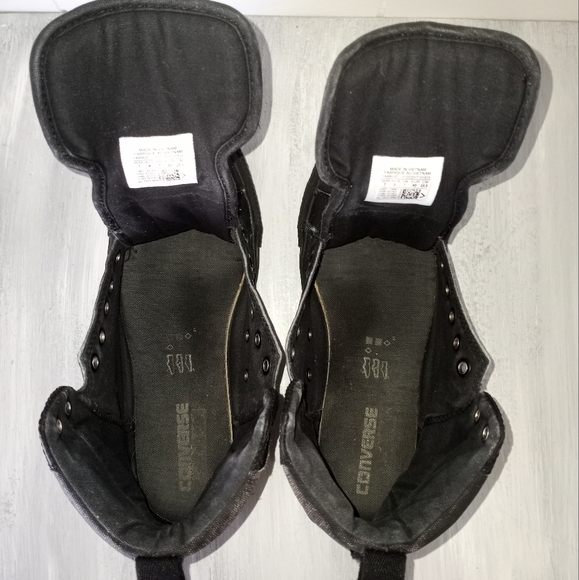 Converse All Star Chuck Taylor Guard Black High Tops Mens Size 7 Women's Size 9 - Picture 12 of 16